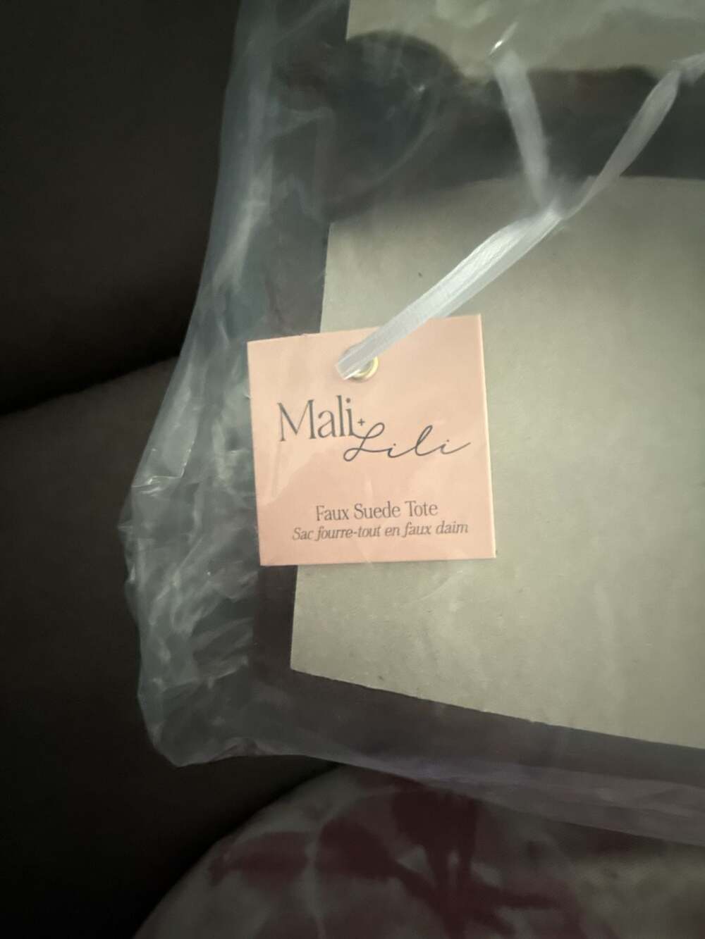 Mali + Lili Faux Suede Tote